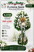 KJ#10 – Everlasting Peace White Sympathy Standing Spray