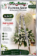 KJ#37 – Heart of Remembrance Sympathy Standing Arrangement