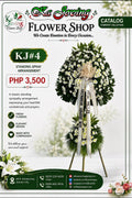 KJ#4 – Gentle Remembrance Sympathy Standing Spray