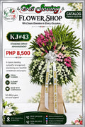 KJ#43 – Pink Serenity Premium Sympathy Standing Spray