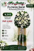 KJ#5 – Pure Comfort White Sympathy Standing Spray