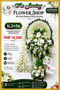 KJ#56 – Pure Serenity White Standing Wreath