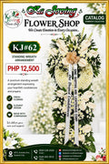 KJ#62 – Eternal Grace Premium Standing Wreath Arrangement