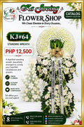 KJ#64 – Eternal Peace Premium Standing Wreath Arrangement