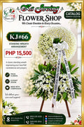 KJ#66 – Eternal Peace Premium Standing Wreath Arrangement