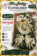 KJ#71 – Grand White Elegance Sympathy Wreath