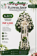 KJ#9 – Tranquil Grace White Sympathy Standing Spray